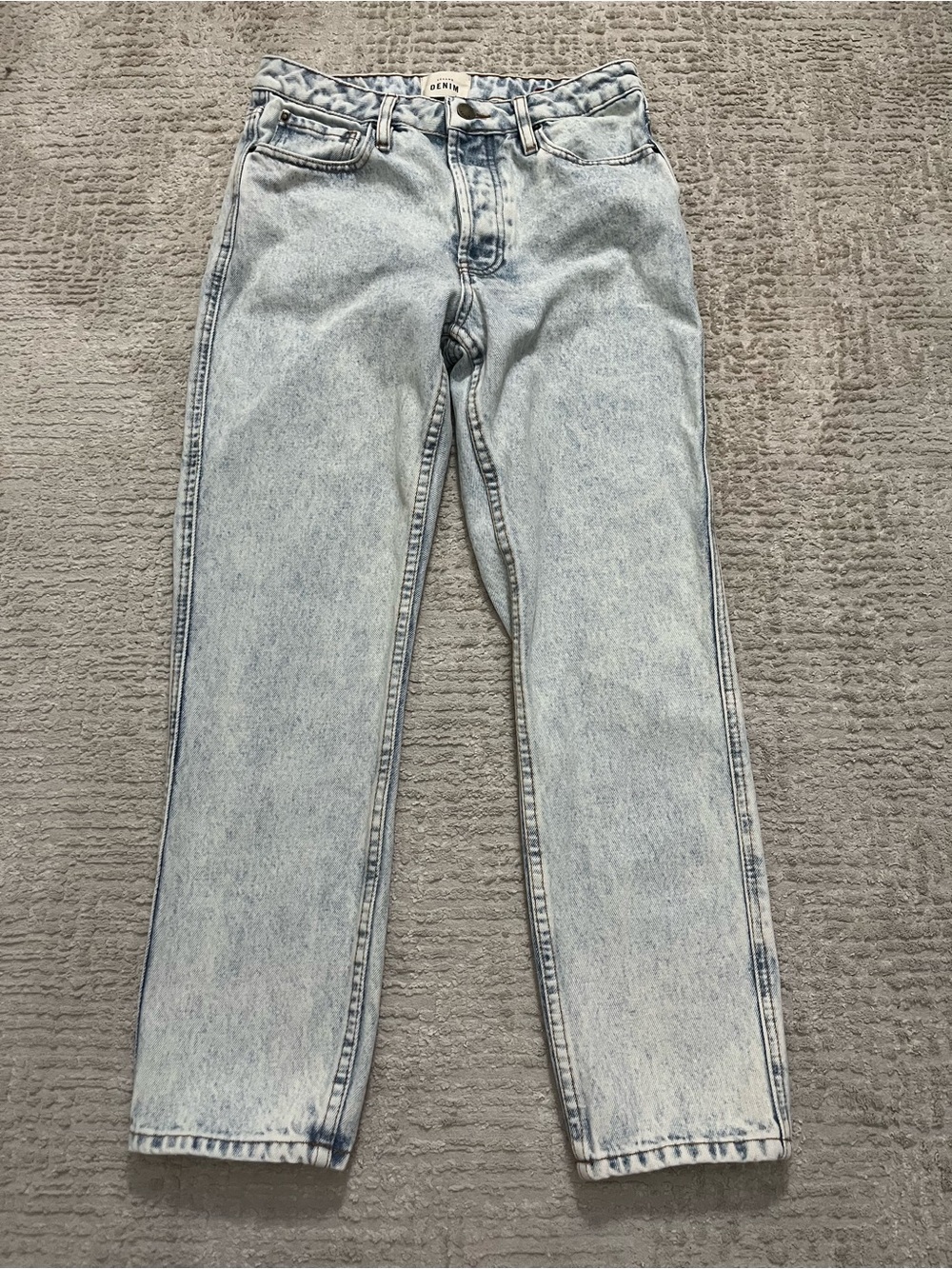 Sézane Denim High Rise Straight Jeans